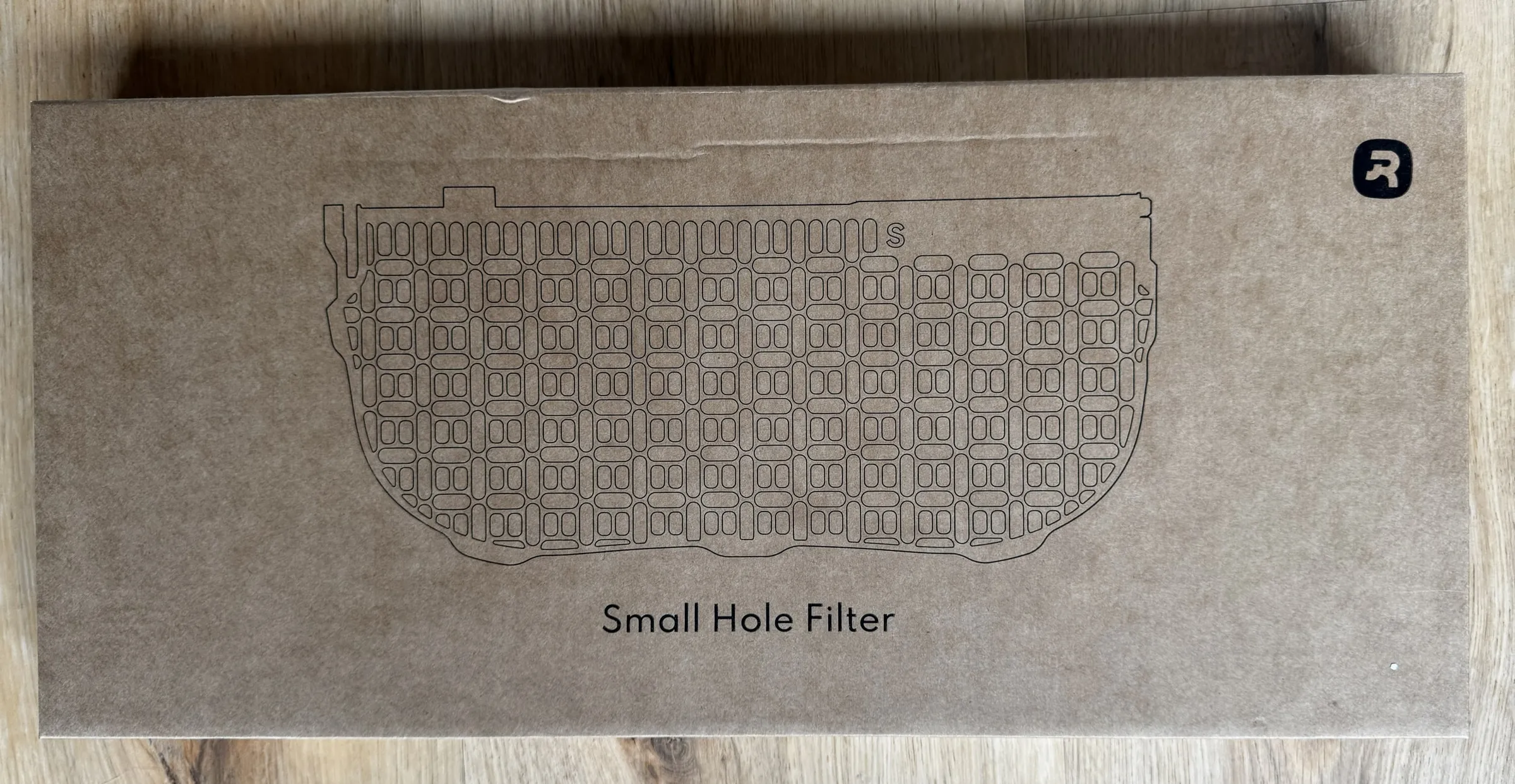 homerunPET CS106 small-hole filter accessory box showing the fine sifter insert supplied for softer litter types