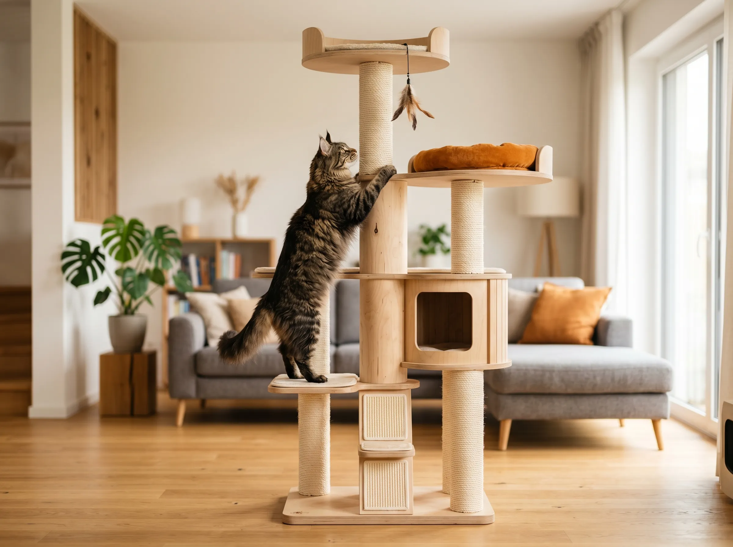 XXL cat tree for large Maine Coon cats