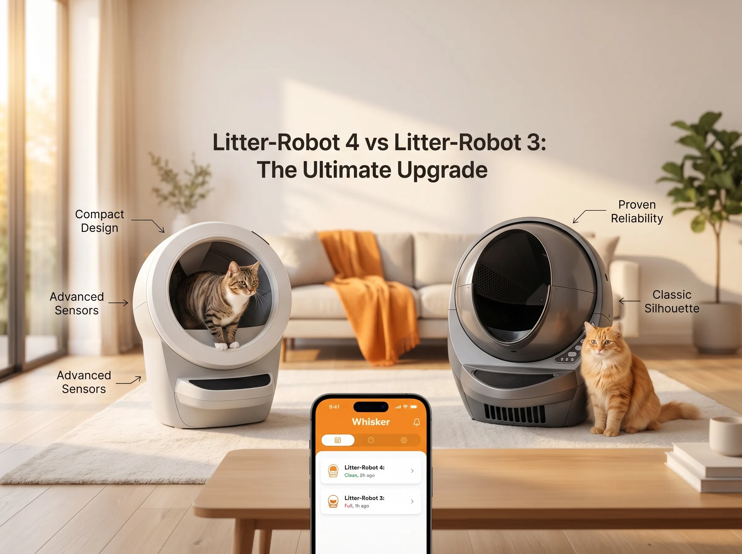 Litter-Robot 4 vs 3: Is the $250 Upgrade Worth It? (Honest 2026 Comparison)