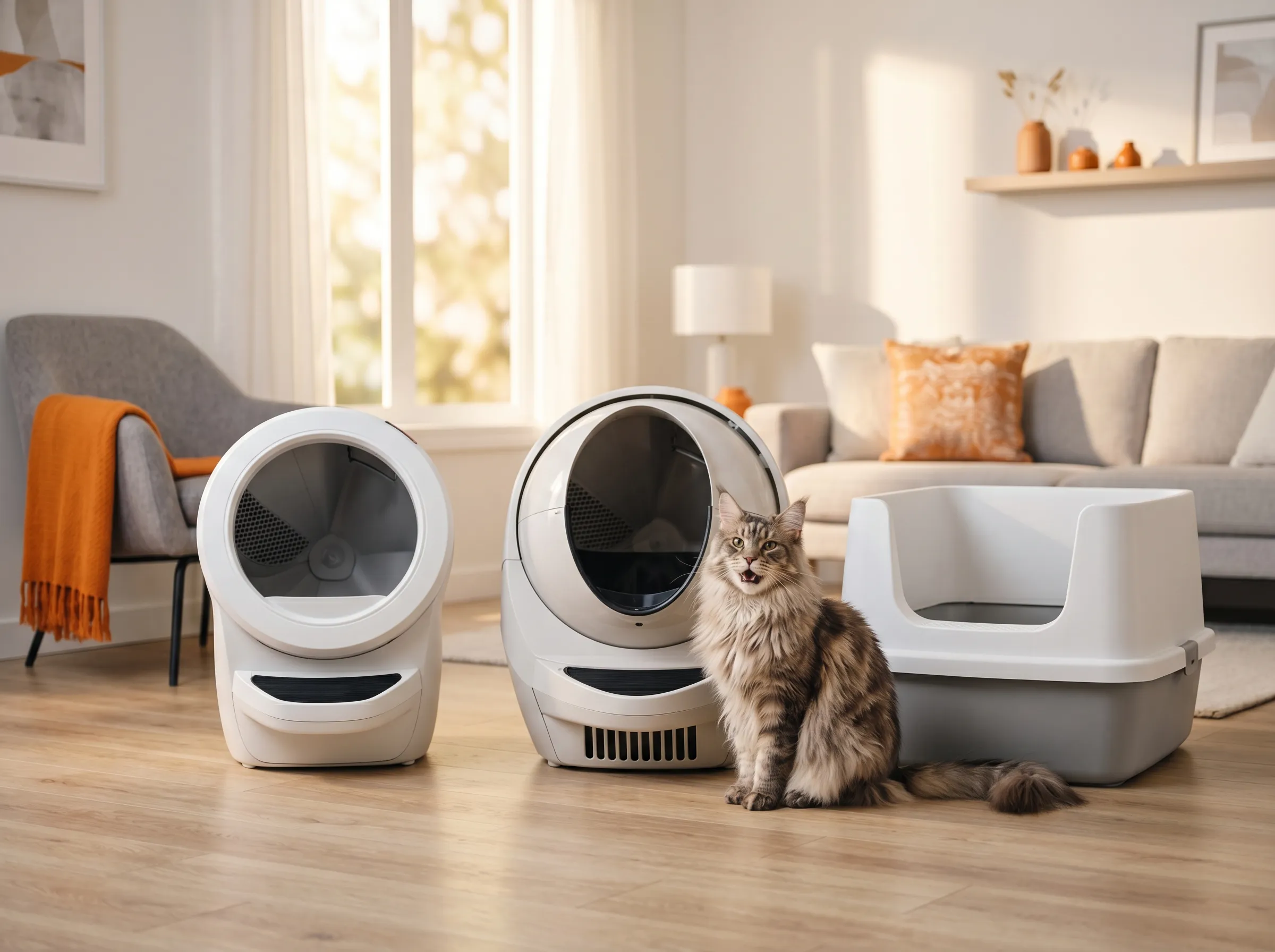 Best self-cleaning automatic litter boxes for large Maine Coon cats